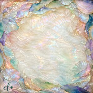 Abalone Dream opalescent shell-inspired mahjong mat